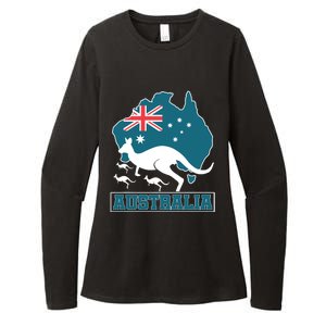 Australian Pride Aussie Gift Kangaroo Womens CVC Long Sleeve Shirt