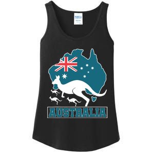 Australian Pride Aussie Gift Kangaroo Ladies Essential Tank