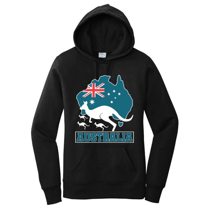 Australian Pride Aussie Gift Kangaroo Women's Pullover Hoodie