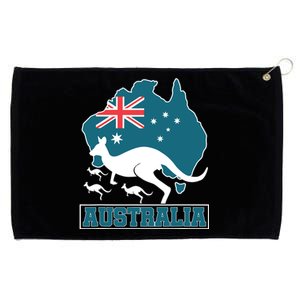 Australian Pride Aussie Gift Kangaroo Grommeted Golf Towel