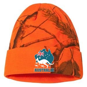 Australian Pride Aussie Gift Kangaroo Kati Licensed 12" Camo Beanie