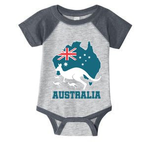 Australian Pride Aussie Gift Kangaroo Infant Baby Jersey Bodysuit