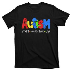 Autism Puzzle Accept Understand Love Autism Awareness T-Shirt