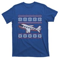 Airplane Pilots Aviation Crew Matching Ugly Christmas Plane Gift T-Shirt