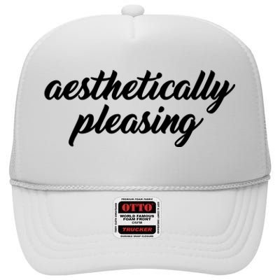 Aesthetically Pleasing High Crown Mesh Back Trucker Hat