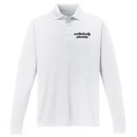 Aesthetically Pleasing Performance Long Sleeve Polo