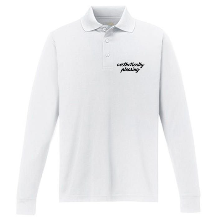 Aesthetically Pleasing Performance Long Sleeve Polo