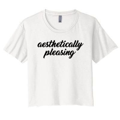 Aesthetically Pleasing Women's Crop Top Tee