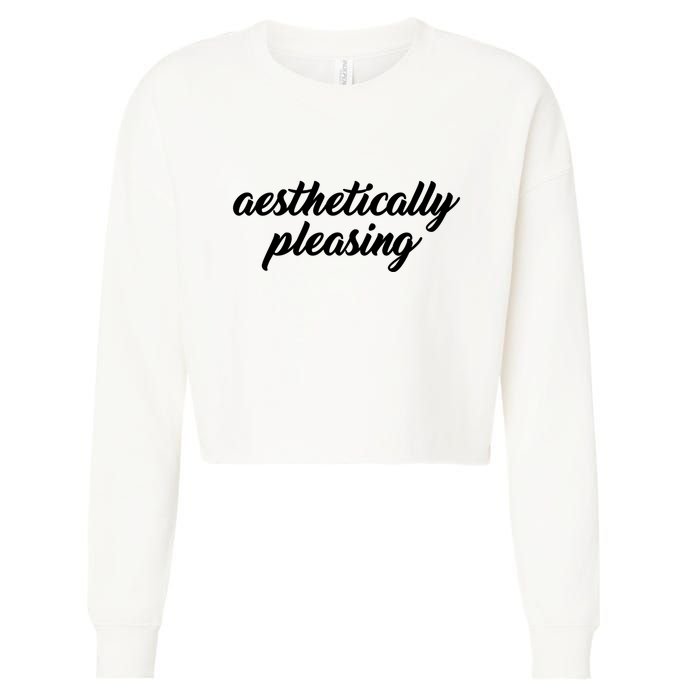 Aesthetically Pleasing Cropped Pullover Crew