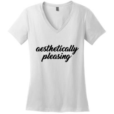 Aesthetically Pleasing Women's V-Neck T-Shirt