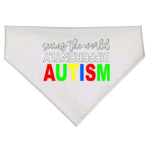 Autism Person And Seeing The World Differently Autism Gift USA-Made Doggie Bandana