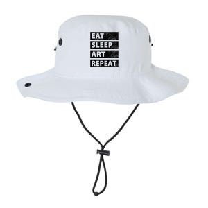 Art Painting Artist Gift Eat Sleep Art Great Gift Legacy Cool Fit Booney Bucket Hat