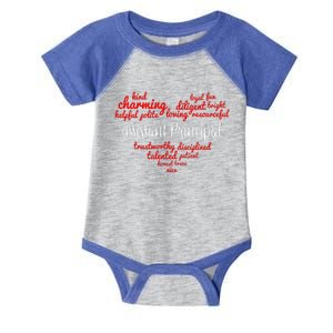 Assistant Principal Infant Baby Jersey Bodysuit