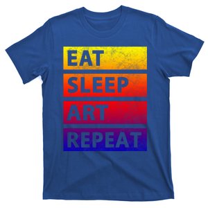 Art Painting Artist Gift Eat Sleep Art Gift T-Shirt