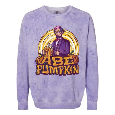 Abe Pumpkin Colorblast Crewneck Sweatshirt