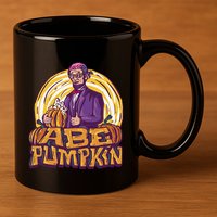 Abe Pumpkin 11oz C Handle Ceramic Mug