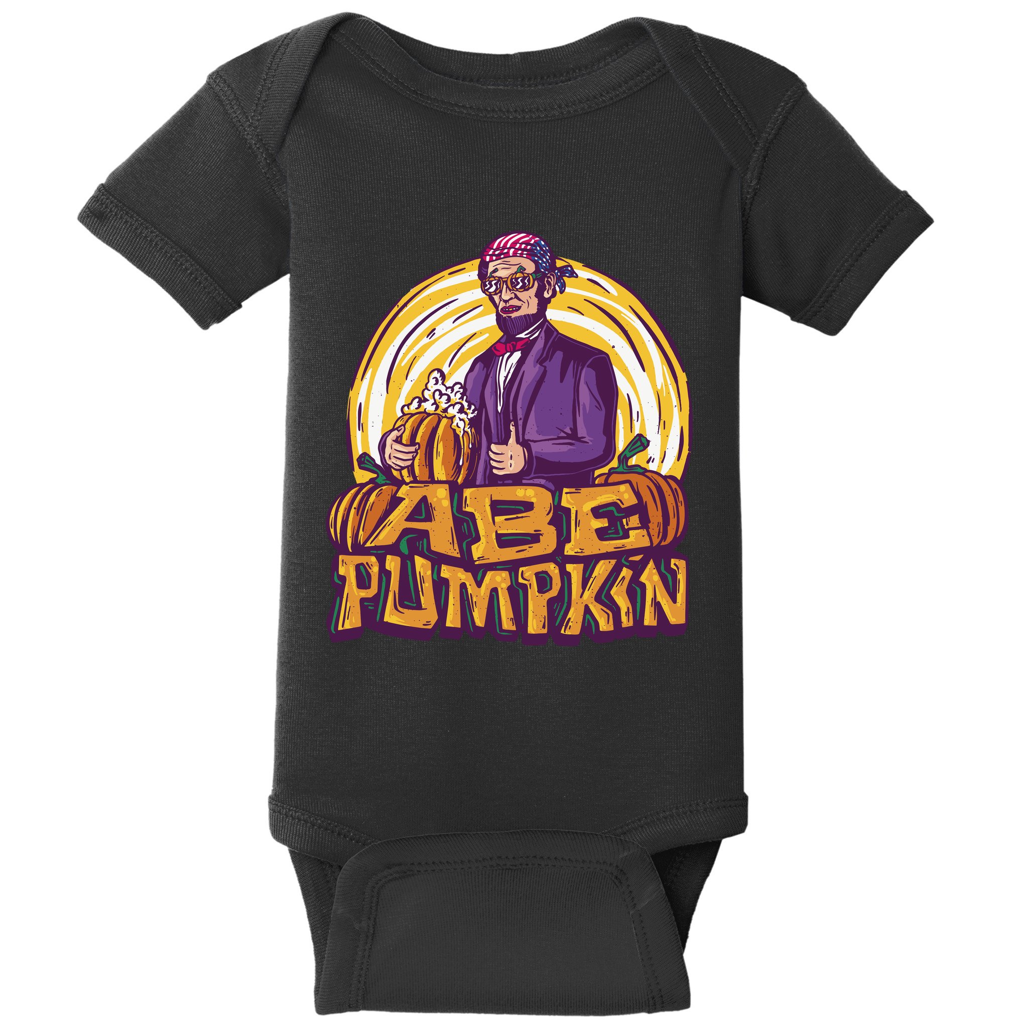 Abe Pumpkin Baby Bodysuit