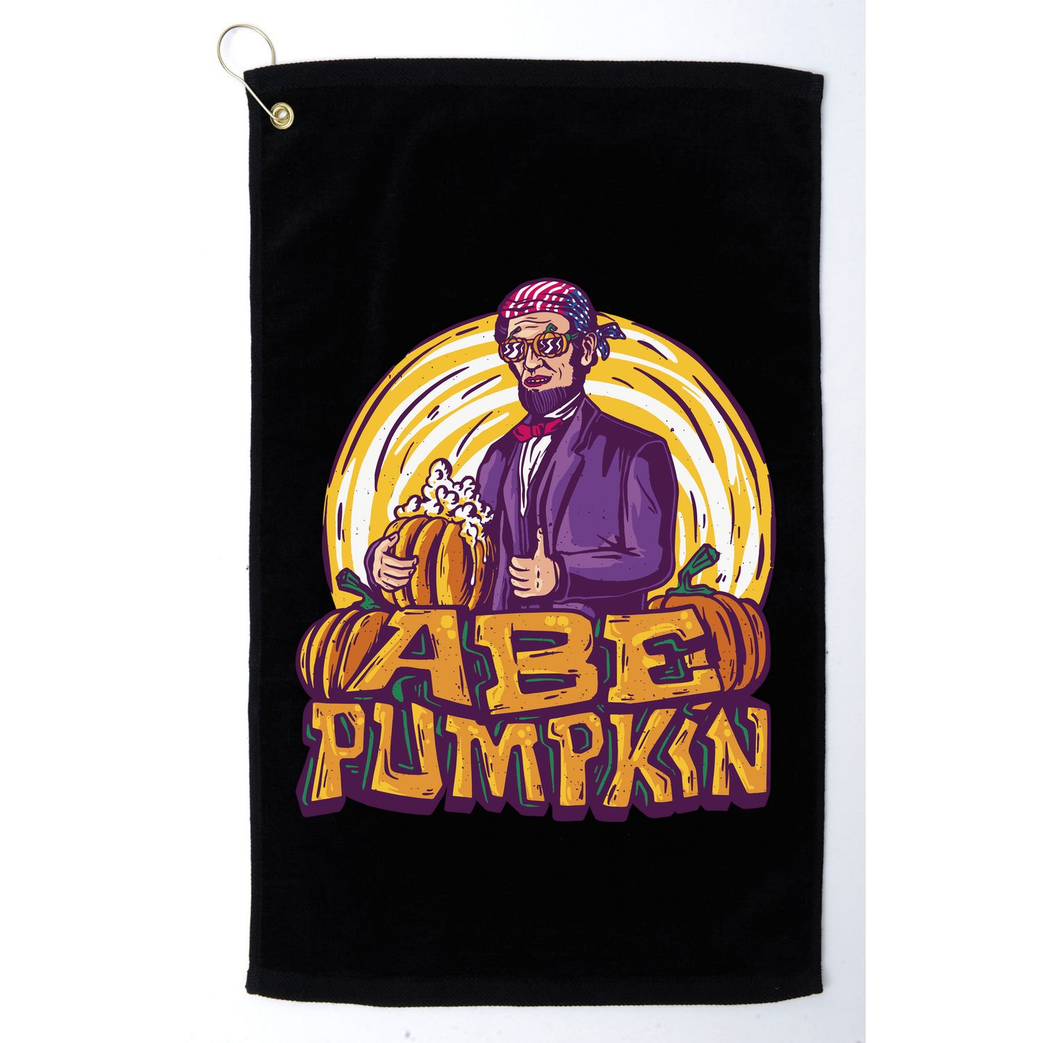 Abe Pumpkin Golf Towel