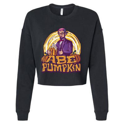 Abe Pumpkin Cropped Pullover Crew