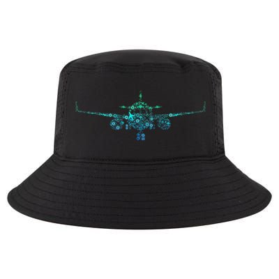 Airplane Pilot Cool Comfort Performance Bucket Hat