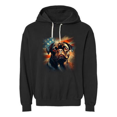 American Pug Garment-Dyed Fleece Hoodie