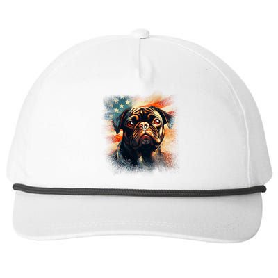 American Pug Snapback Five-Panel Rope Hat