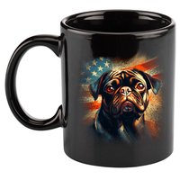 American Pug 11oz C Handle Ceramic Mug