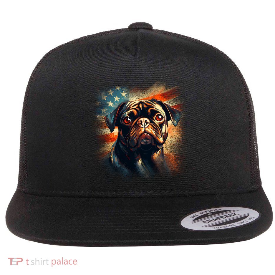 American Pug Flatbill Hat