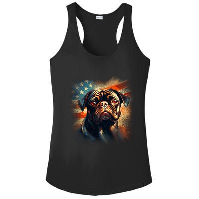 American Pug Ladies PosiCharge Competitor Racerback Tank