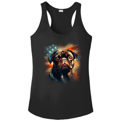 American Pug Ladies PosiCharge Competitor Racerback Tank