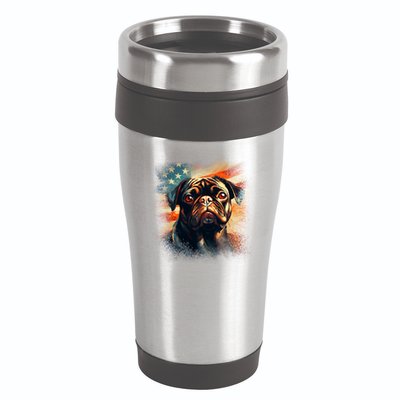 American Pug 16oz Travel Tumbler