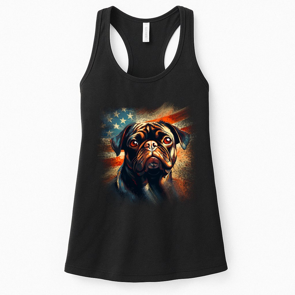 American Pug Womens Tank Top