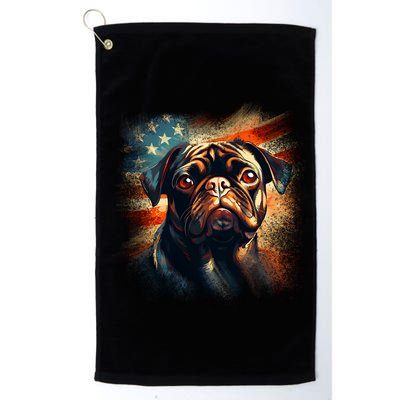 American Pug Golf Towel