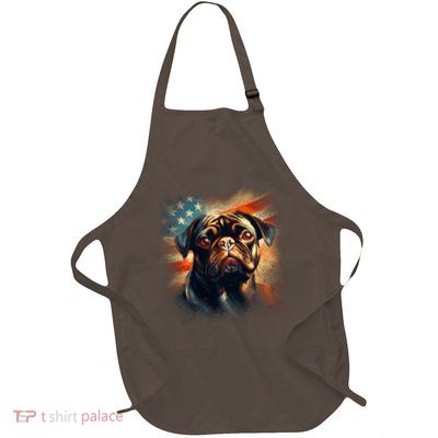 American Pug Full-Length Apron With Pockets