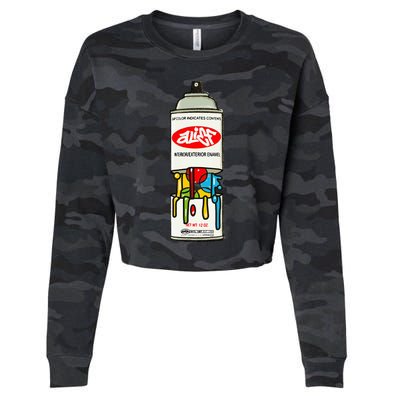 Alief Paint Cropped Pullover Crew