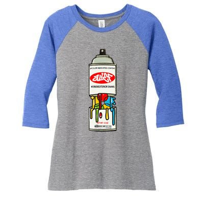 Alief Paint Women's Tri-Blend 3/4-Sleeve Raglan Shirt