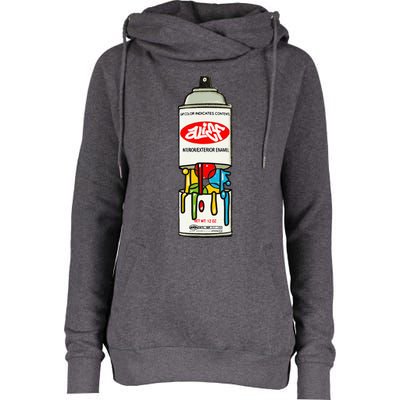 Alief Paint Womens Funnel Neck Pullover Hood