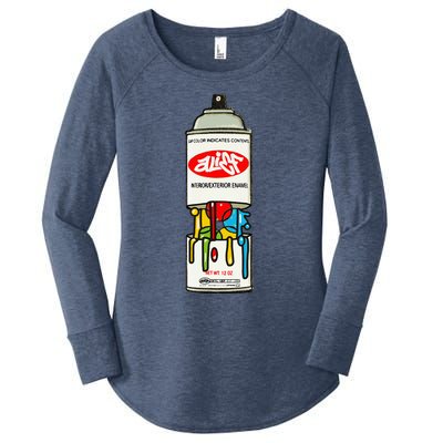 Alief Paint Women's Perfect Tri Tunic Long Sleeve Shirt