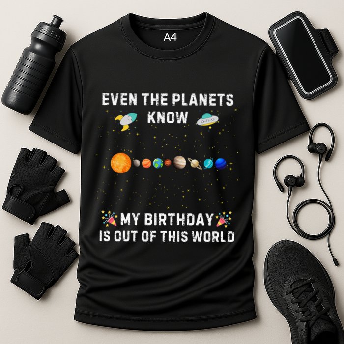 Astrological Planetary Alignment Birthday Funny Gift Cooling Performance Crew T-Shirt