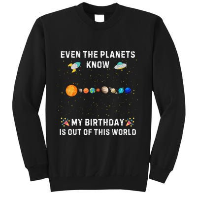 Astrological Planetary Alignment Birthday Funny Gift Sweatshirt
