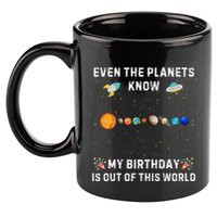 Astrological Planetary Alignment Birthday Funny Gift 11oz C Handle Ceramic Mug