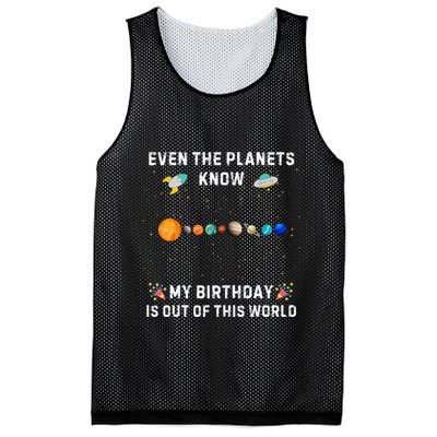 Astrological Planetary Alignment Birthday Funny Gift Mesh Reversible Basketball Jersey Tank