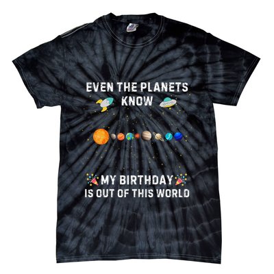 Astrological Planetary Alignment Birthday Funny Gift Tie-Dye T-Shirt