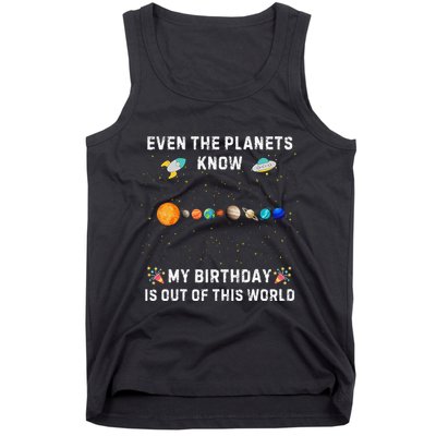 Astrological Planetary Alignment Birthday Funny Gift Tank Top