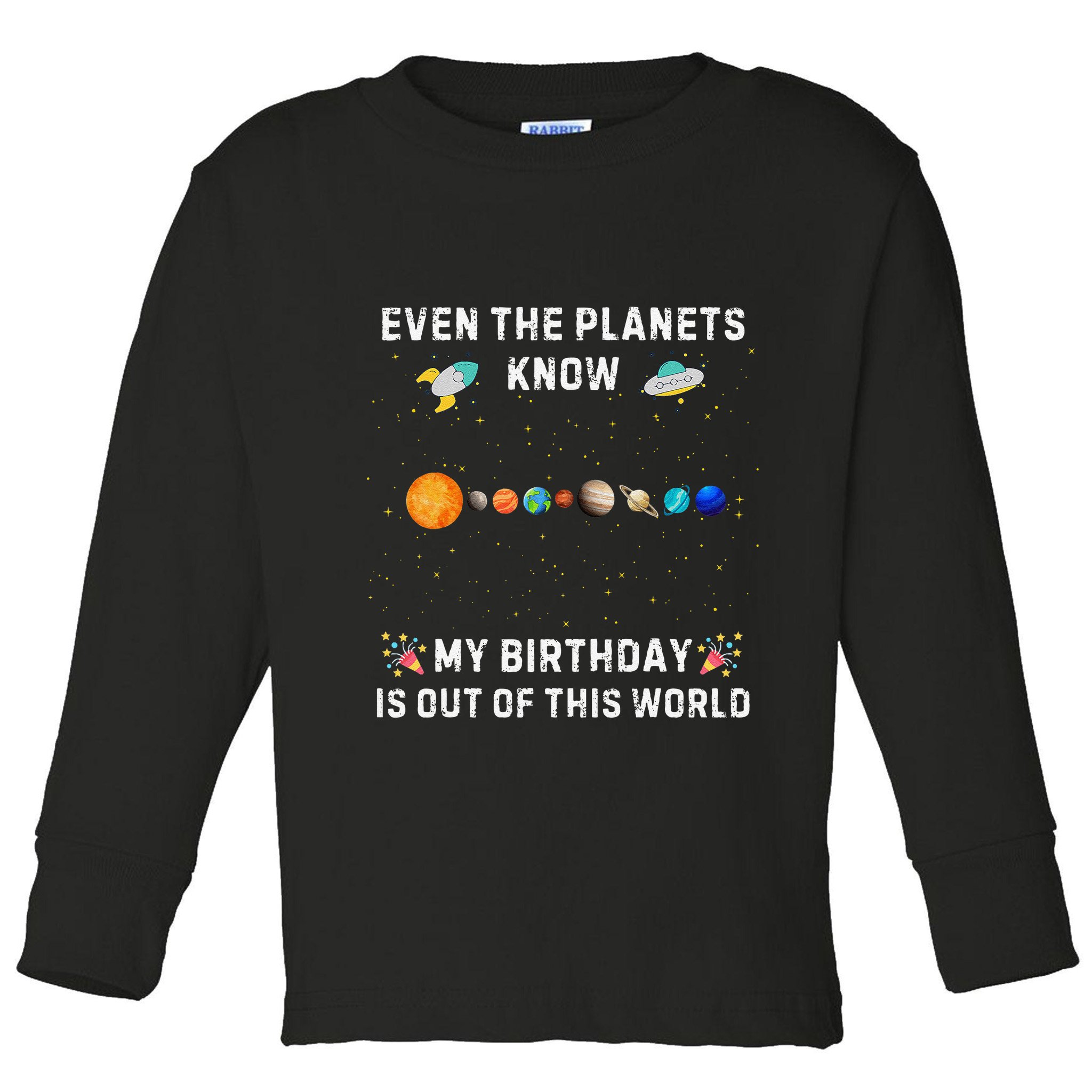 Astrological Planetary Alignment Birthday Funny Gift Toddler Long Sleeve Shirt