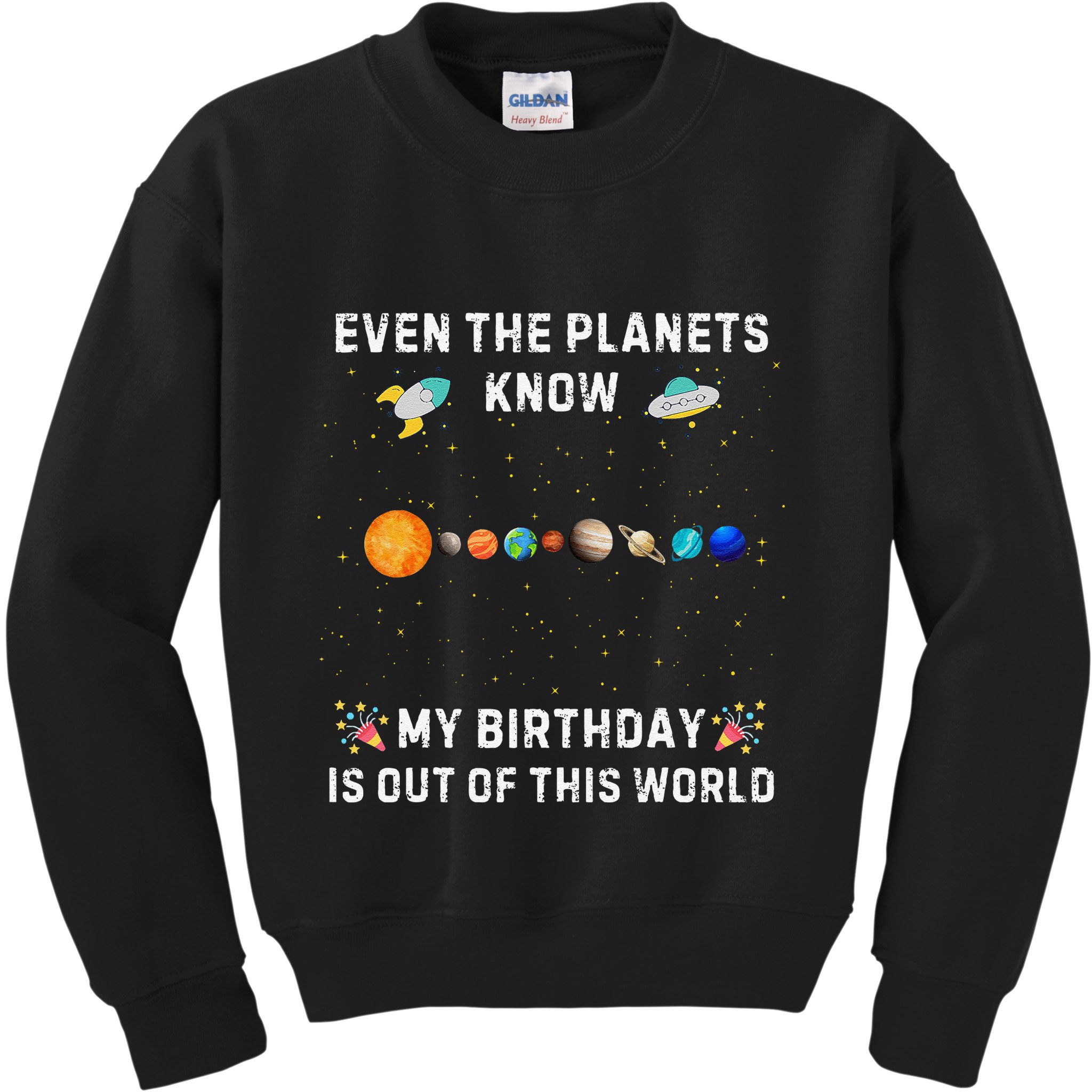 Astrological Planetary Alignment Birthday Funny Gift Kids Sweatshirt