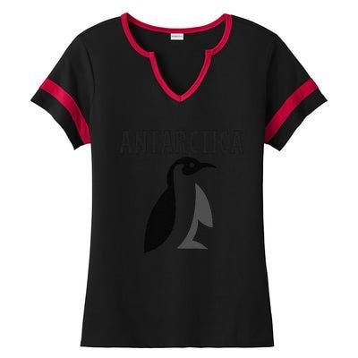 Antarctica Penguins Antarctic Travel Ladies Halftime Notch Neck Tee