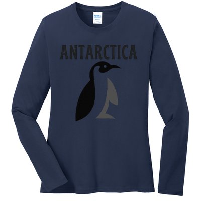 Antarctica Penguins Antarctic Travel Ladies Long Sleeve Shirt