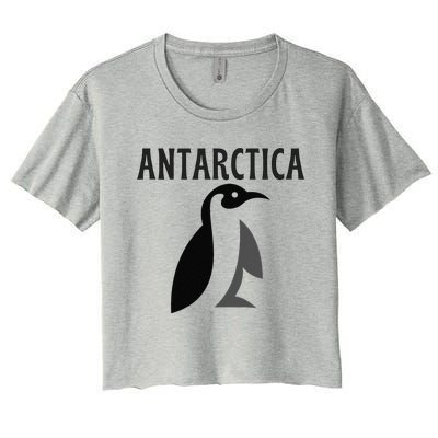 Antarctica Penguins Antarctic Travel Women's Crop Top Tee