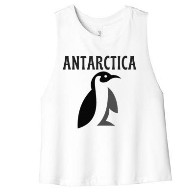 Antarctica Penguins Antarctic Travel Women's Racerback Cropped Tank